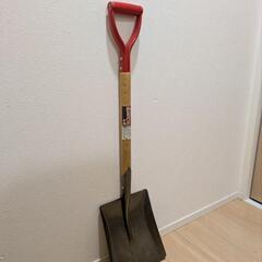角型ショベル雪かきスチール製新品未使用の画像