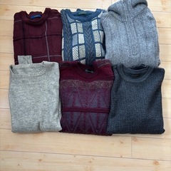 男性用　ニット6点　M.L