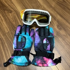 雪遊び　子供用ゴーグル　グローブ