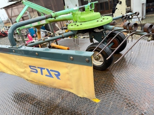 岩手　スター　MGR2220 1連　ジャイロレーキ　ジョイント付き　ジャイロテッダ　牧草　集草機　トラクター　パーツ　中古 現状渡し　