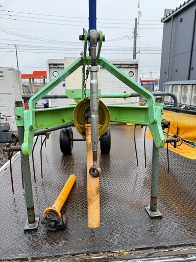 岩手　スター　MGR2220 1連　ジャイロレーキ　ジョイント付き　ジャイロテッダ　牧草　集草機　トラクター　パーツ　中古 現状渡し　