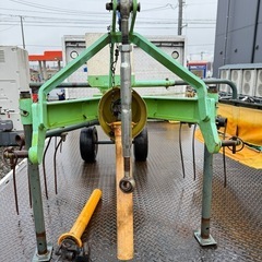 岩手　スター　MGR2220 1連　ジャイロレーキ　ジョイント付き　ジャイロテッダ　牧草　集草機　トラクター　パーツ　中古 現状渡し　の画像