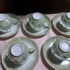 【新品】レトロなコーヒーカップ　5客
の画像