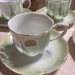 【新品】レトロなコーヒーカップ　5客
の画像