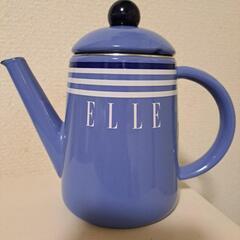 　ELLE　ポット　☕未使用　おそらくホーロー？