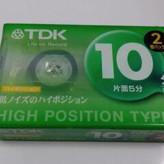 TDK カセットテープ　ハイポジション　２本組