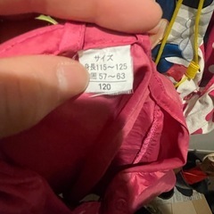 120センチ　　ポンチョ型　女児用カッパ　雨具の画像