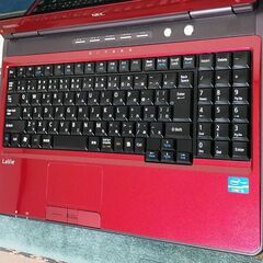 🚨緊急値引き！🌟超特価🌟 👍良品👍【整備済み】💗保証付き💕 NEC製光速☆彡ノートパソコン LaVie LL550/W スパークリングリッチレッド No.e7 の画像