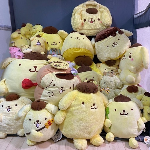 ポムポムプリンぬいぐるみ　まとめ売り15点 ポムポムプリンぬいぐるみ まとめ売り15点 ポムポムプリン