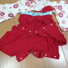 着物風ロンパース(80cm)の画像