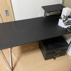 【ジャンク品】デスク・ワゴンセット