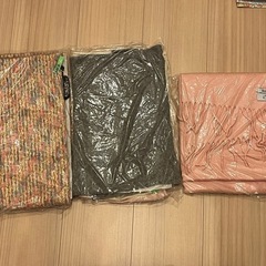 マフラー3点クリーニングから戻ってきたままの画像