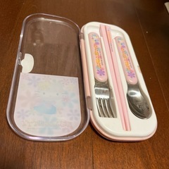 キティちゃん　箸・スプーン・フォークセット　お弁当の画像