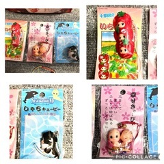 ストラップ　キューピー　ハローキティー　
ポシェットの画像