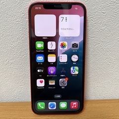 iPhone12　128GB　プロダクトレッド　SIMフリー　バ...