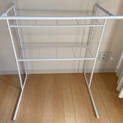 押入れ収納棚 ハンガーパイプ付き