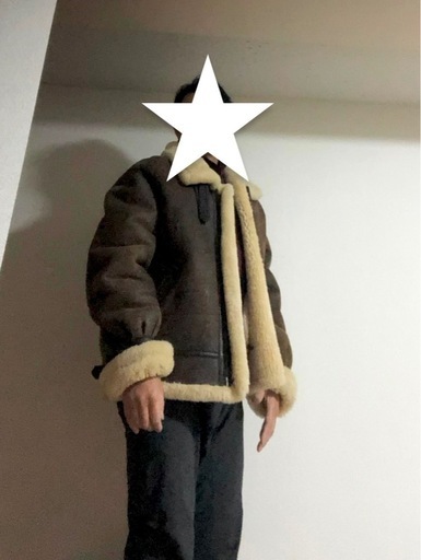 A.C.CONTRACT◆B-3 本革 US ARMY AIR FORCE ムートン フライトジャケット 茶50 XL