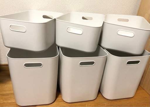 無印良品　　柔らかポリエチレンケース　6つセット