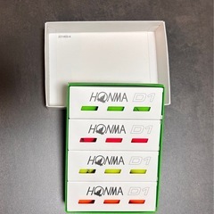 ゴルフボール グローブ×2 バイザー 4点セットの画像