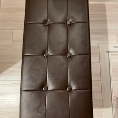 収納スツール二人がけの画像