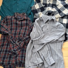 男性用　ネルシャツ　冬用シャツ　10点　M.Lの画像