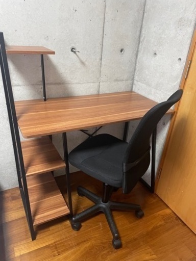 家具　デスク　オフィスチェアセット