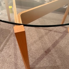 【美品】TRIANGOLO GLASS TABLEの画像
