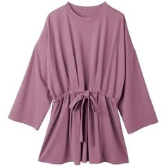 原価¥5990 【ぽっちゃりさんサイズ】ウエストタックカットソー