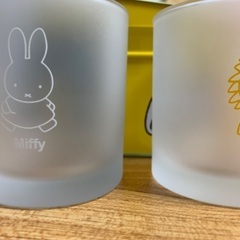 【新品】【最終値引き】🌸ミッフィー＆ライオン　ペアロックグラス🉐の画像