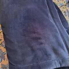 無印良品　厚手の毛布（ネイビー）