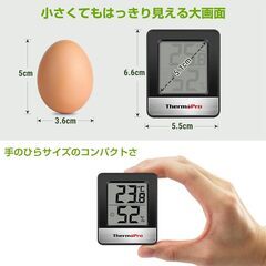 【購入者決まりました】ThermoProサーモプロ 湿度計 温度計　×　２個　電池付属の画像