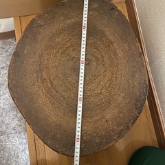 木台　丸太　円形　レザー　革クラフト　彫金の画像