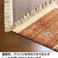 ベルギー製　CHIRZ　カーペット　絨毯　ナチュラルヤーンオーガニック　2.3x1.6m 短い毛で掃除機がけが楽！の画像