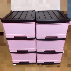 収納ケース 2点セット ピンク かわいいの画像