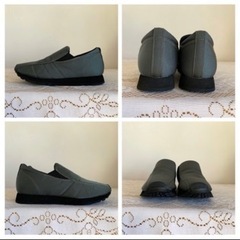 新品＊MODE ET JACOMO D'ICI✴︎撥水ナイロンスニーカー 軽量　23.5 GYの画像