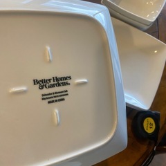 スクエア型アメリカのお皿セットの画像