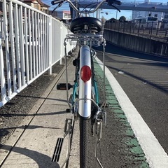 【中古自転車】　DUNLOP (ブルー/グリーンメタリック】外装6段　26インチの画像