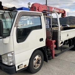 いすゞ　エルフ　クレーン付き　ユニック車　平成25年の画像