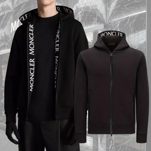 モンクレール Moncler　ロゴ ジップアップ パーカー