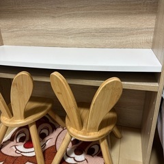 ヤトミ　森のどうぶつチェア　ニトリ　棚にもなるキッズデスクの画像