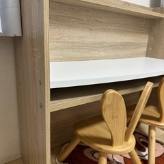 ヤトミ　森のどうぶつチェア　ニトリ　棚にもなるキッズデスクの画像