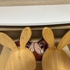 ヤトミ　森のどうぶつチェア　ニトリ　棚にもなるキッズデスクの画像