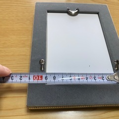 フォトフレーム④写真立て 見開き(淡い黄色)の画像