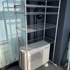 【中古品、屋外使用、錆あり】アイリスオーヤマ　スチールラック