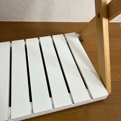 【2月まで】[ベルメゾン] ラック 簡単 折りたたみ オープンシェルフ・ラック ホワイト×ナチュラル ワイド 2段 幅60 高さ37cmの画像
