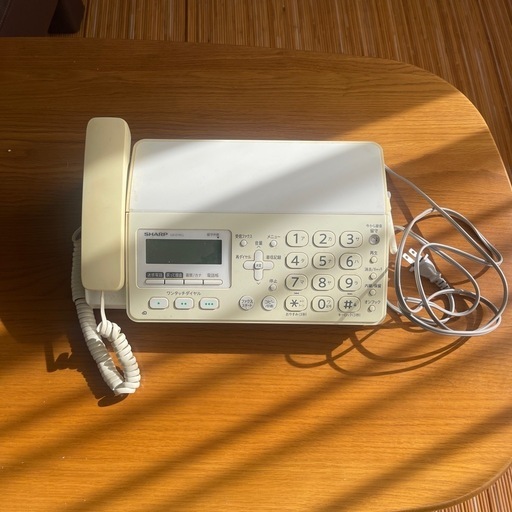 SHARP UX-D19CL ホワイト電話機　子機無し