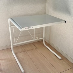 キッチンの棚 冷蔵庫の上などに　幅拡張 最大59cm 最小40cm
