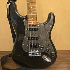 美品　Squier by Fender   スクワイヤ バイ　フェンダー　ストラト　ブラック　ギターの画像