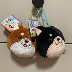 忠犬もちしば　フェイスマスコット　2個セット