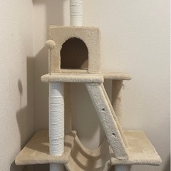 【猫用】キャットタワー　ベージュ